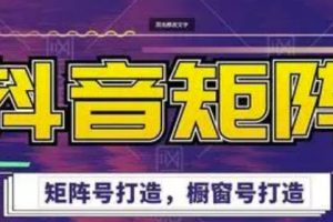 高鹏圈·抖音带货矩阵项目，起号成功率100%，出单率100%！