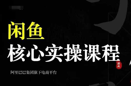 2024闲鱼核心实操课程,从养号、选品、发布、销售,教你做一个出单的闲鱼号
