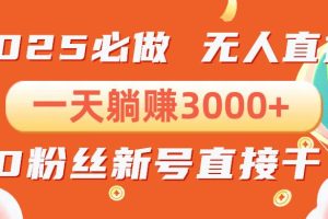 （13950期）抖音小雪花无人直播，一天躺赚3000+，0粉手机可搭建，不违规不限流，小…
