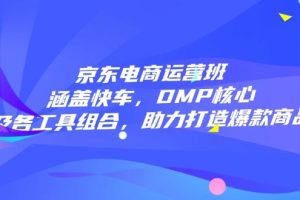 （14131期）京东电商运营班：涵盖快车，DMP核心及各工具组合，助力打造爆款商品
