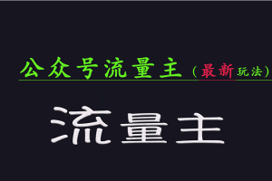 公众号流量全网最新玩法核心，系统讲解各种先进玩法和稳定收益的方法