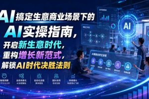 AI搞定生意商业场景下的AI实操指南,开启新生意时代,重构增长新范式,解锁AI时代决胜法则【文档】