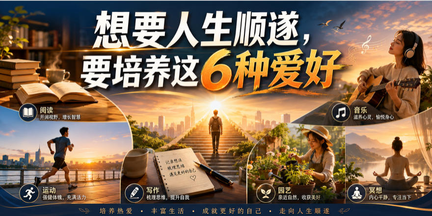 公众号付费文章:想要人生顺遂,要培养这6种爱好