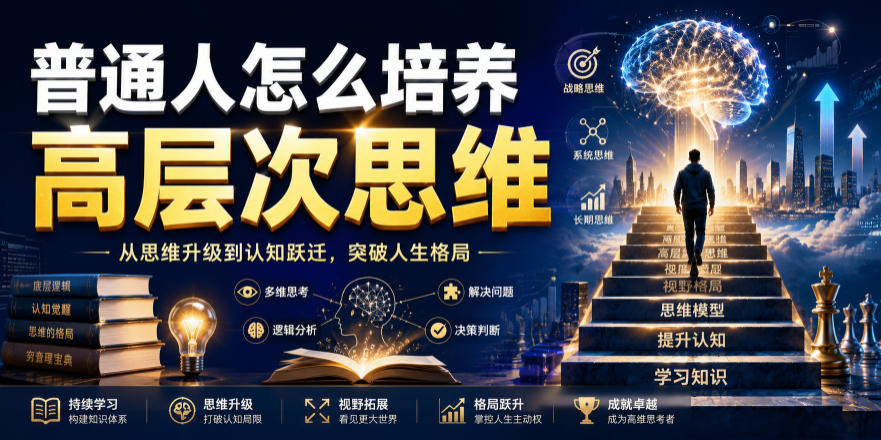 公众号付费文章：普通人怎么培养高层次思维