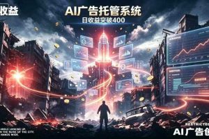 AI智能广告,全自动化运行,单日可达400+,小白新手0基础上手【揭秘】