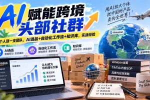 （20395期）AI赋能跨境头部社群-更新9月：一个人顶一支团队，AI选品+自动化工作流+知识库，实战经验