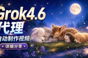 （20560期）Grok 4.6 代理自动制作视频！从提示词到成片全流程详细分享｜AI Agent 实操分享